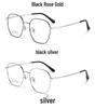 Retro Polygon Ultra-light Myopia Glasses Frame: Fashionable, Versatile, High-quality Metal Eyeglasses.