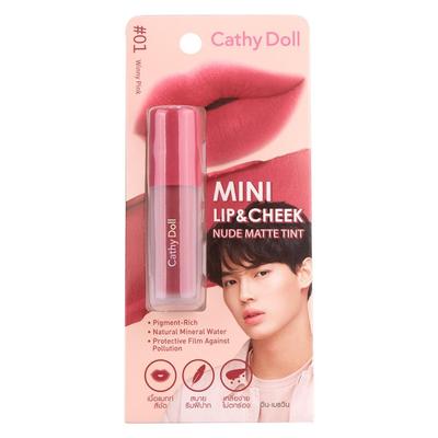 MINI LIP & CHEEK NUDE MATTE TINT No.01-08 2.1 G - Thai Make Up Cosmetic