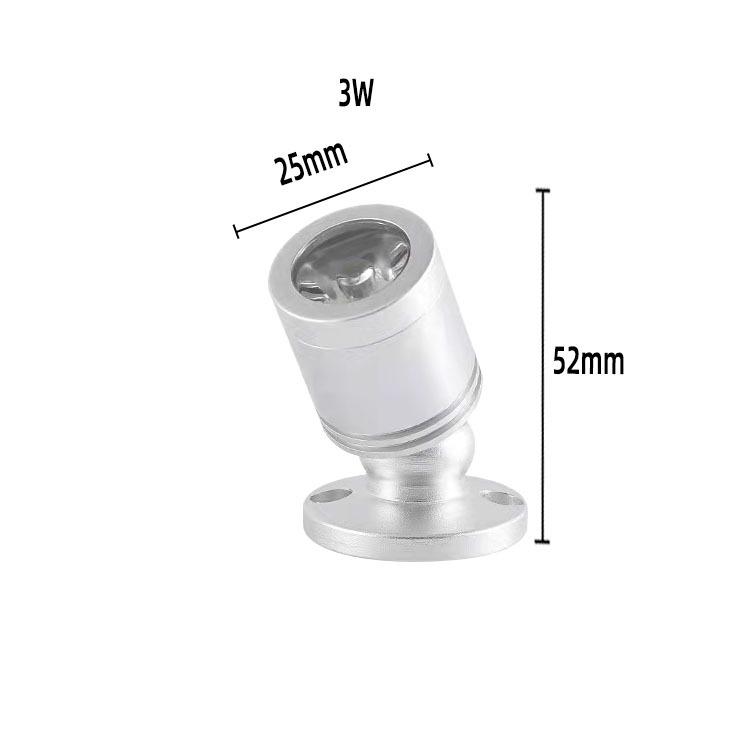 Lumină LED Mini pentru Expunere Figurine - 1W3W Spot Montat la Suprafață pentru Bijuterii & Ceasuri