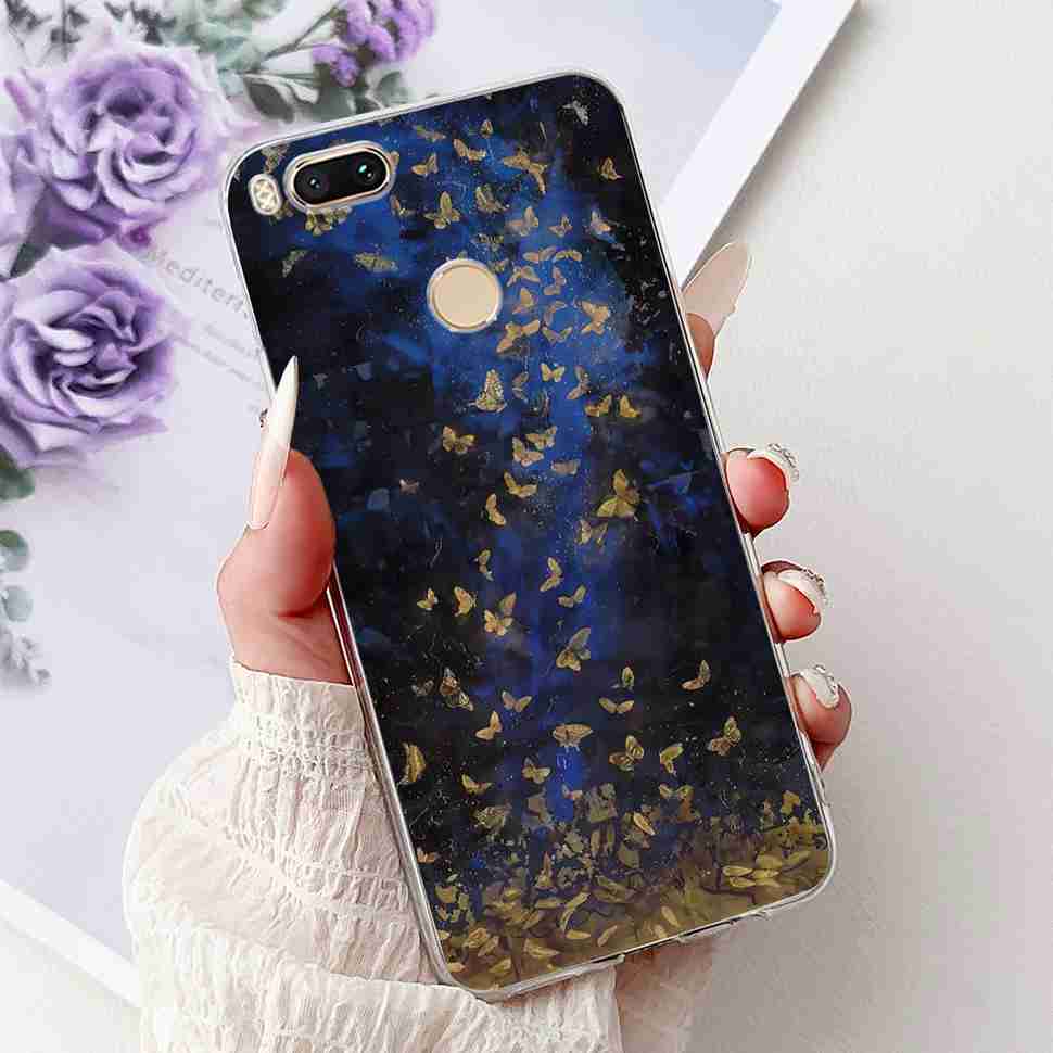 For Xiaomi Mi A1 MDG2 MDI2 Case Fashion Painting TPU Soft Silicone Cover For Xiaomi Mi A1 Mi 5X 5.5" Colorful Flower Phone Shell