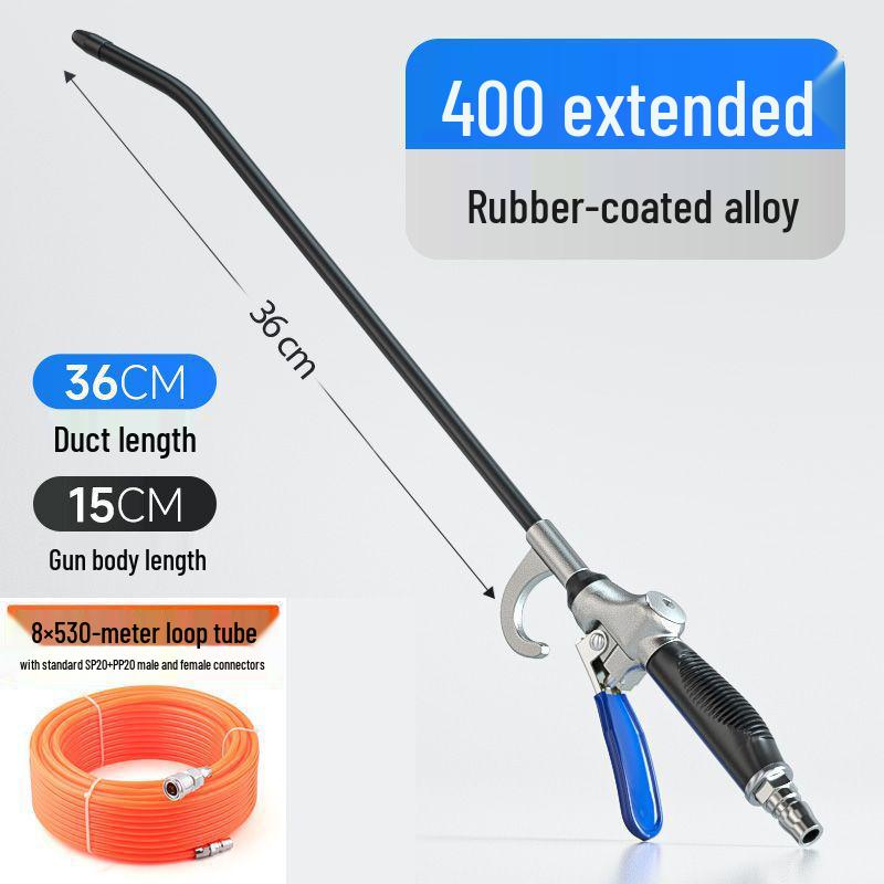 Non-slip Rubber Handle Alloy High-Pressure Air Blow Gun for Dust Removal