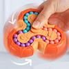 ZK30 Montessori Rotating Magical Bean Cube Fingertip Toy Children Mind Brain Teaser Game Educational Spinners Stress Relief Toys