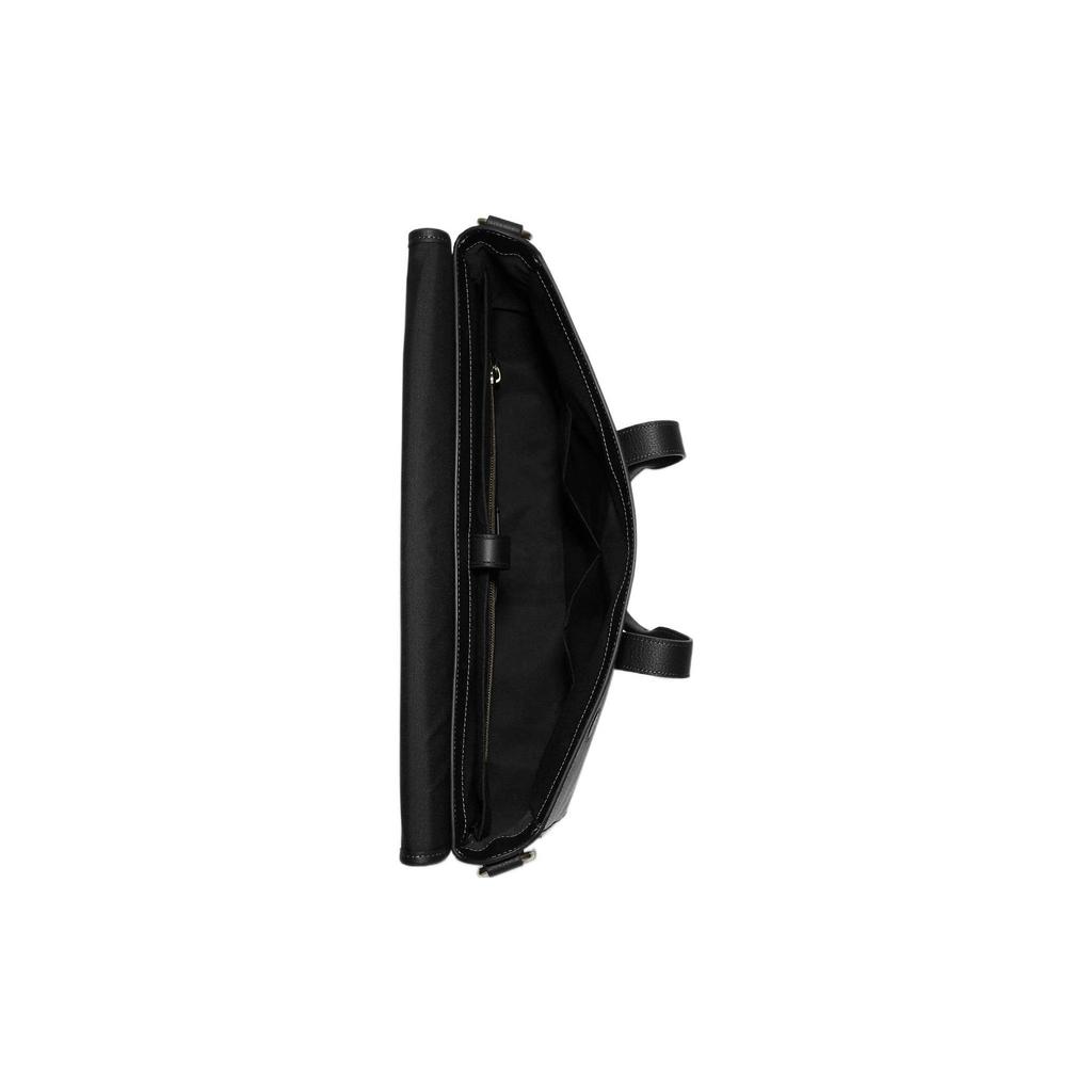 Coach Sullivan 39 Magnetic Flap Large Capacity Leather Briefcase Men Bags Black C9873-QBMI5