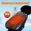 Motorcycle Heated Seat Cushion 10s Rapid Heating With Resistance Heating WireMotorcycles Scooters Winter Riding Warmth Accessory
