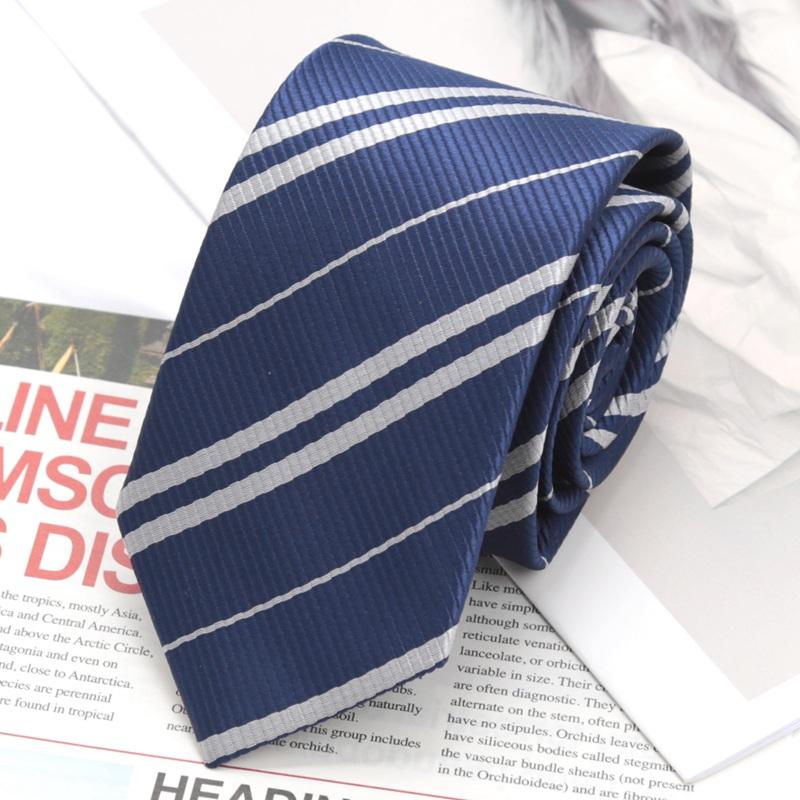 

Fashion JK Striped 7cm Necktie New Year Gift Preppy Style Tie for Graduation Campus Events School Tie Wedding Party Accessories