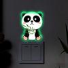 Night Light Cartoon Panda Bedroom Living Room Bathroom Switch Decoration Sticker