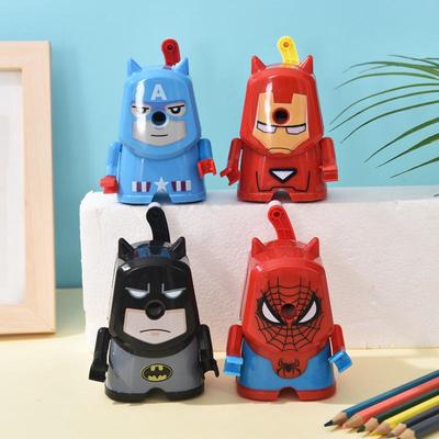 Justice League Cartoon Hand-Crank Pencil Sharpener for Boys and Students