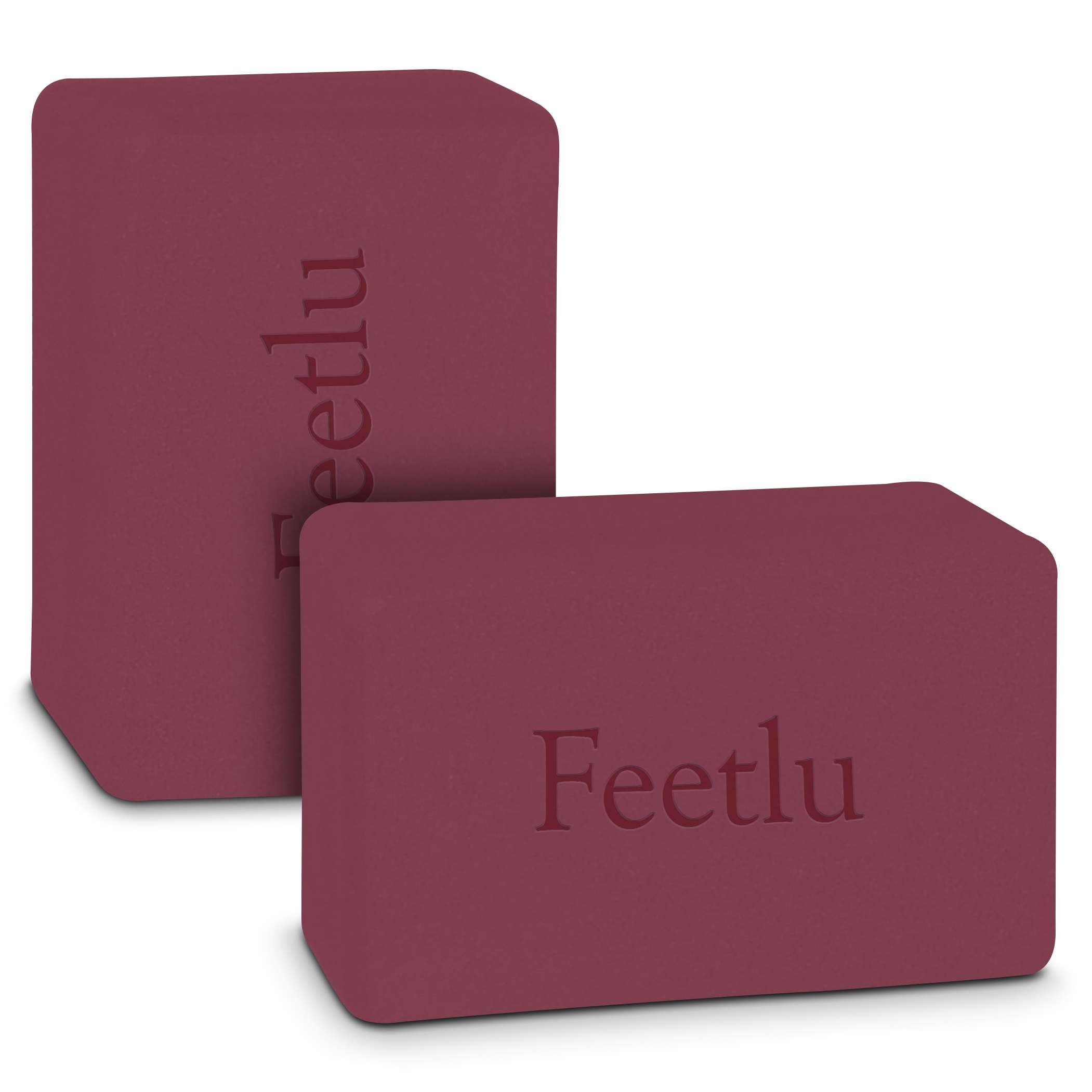 

Feetlu Yoga Set of High 2 23 x 15 x 10cm Blocks, 2, Density/Hard, Sizes, (350g x2)
