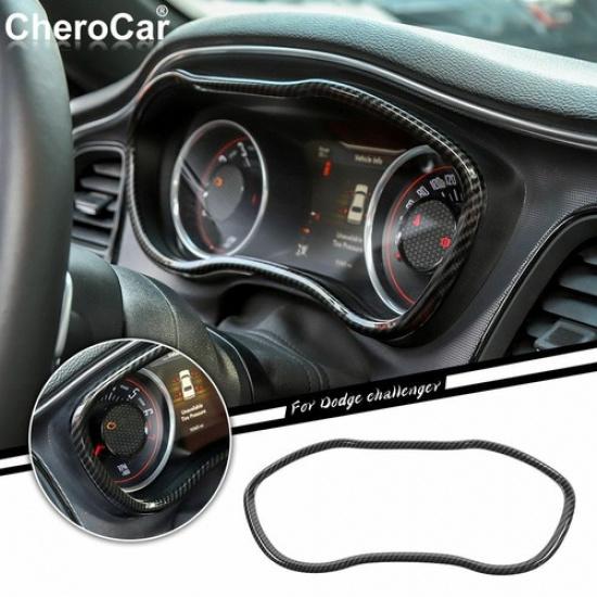 Dashboard Trument Clust Frame Trim Bezel for 15+ Dodge Challenger Accessories