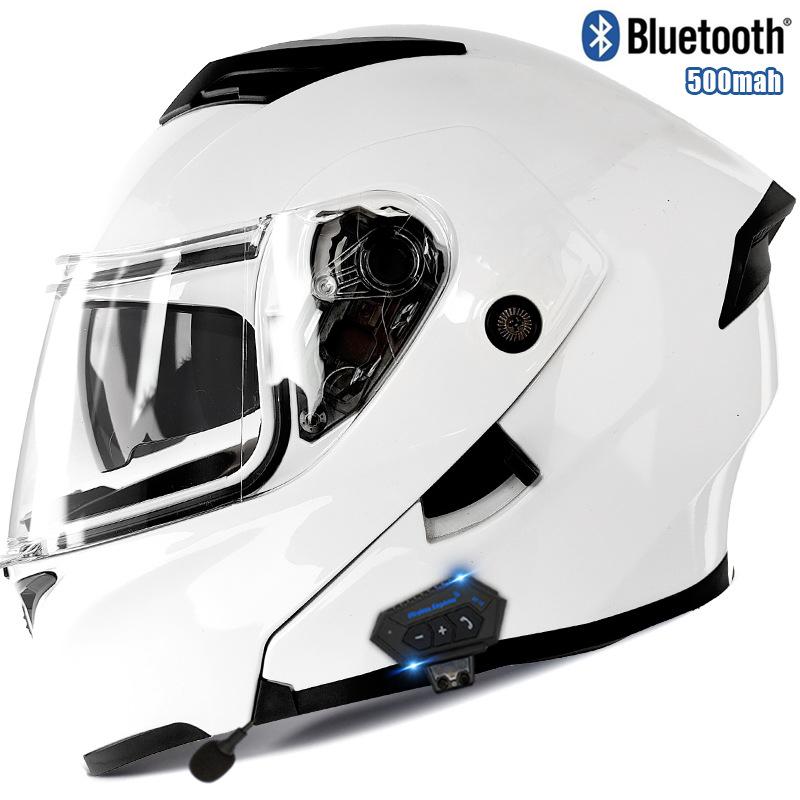 

Мотоциклетный шлем для мужчин и женщин, четыре сезона, большой размер, двойной объектив, Bluetooth, открытый шлем S