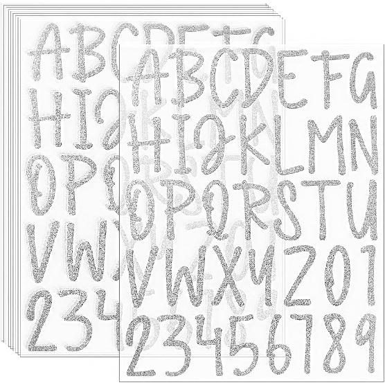 360 Pieces 10 Sheets Glitter Alphabet Letter Stickers,Self Adhesive Gold Letters,2 Inch