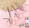 Ins Transparent Scissors No Printing Style Student Hand Account Cutting Knife Small Stainless Steel Scissors for Home Office