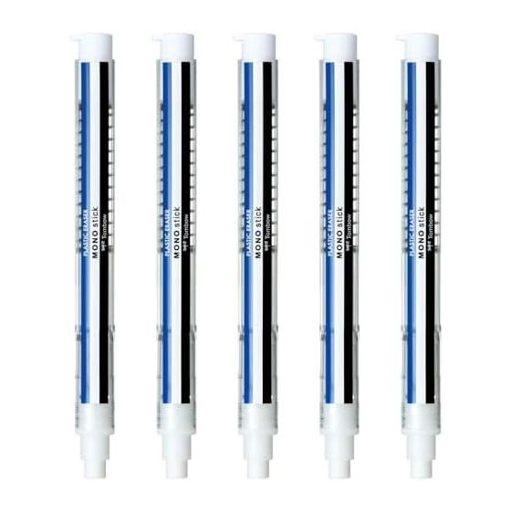Ластик-карандаш Tombow MONO Stick Моно Цвет Нажимной Тип 5 Штук JCC-121A-5P