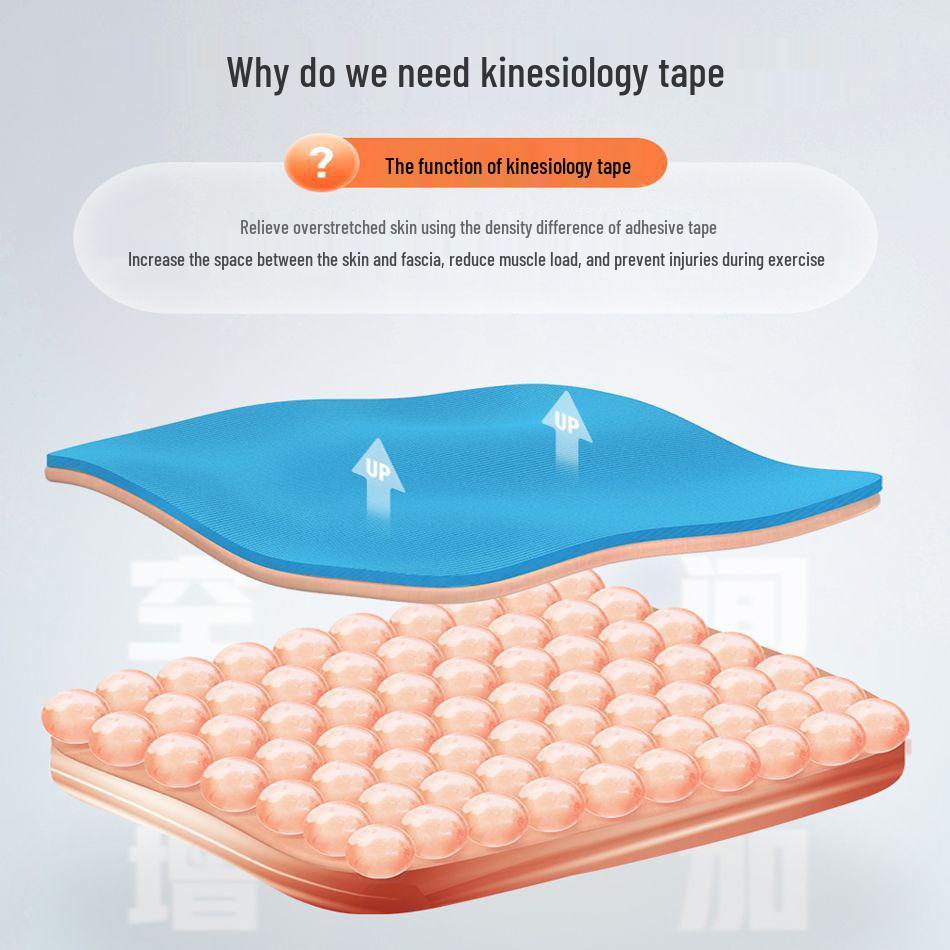 Elastic Viscose Kinesiology Tape: Professional Sports Muscle Support for Sprains, Strains, and Soreness.