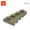 Non-Toxic 121Pcs/Lot 41769 2X4 Right Wedge-Shaped Building Block Moc Parts Compatible With Bricks Diy Children Toy Assembly Gift Box