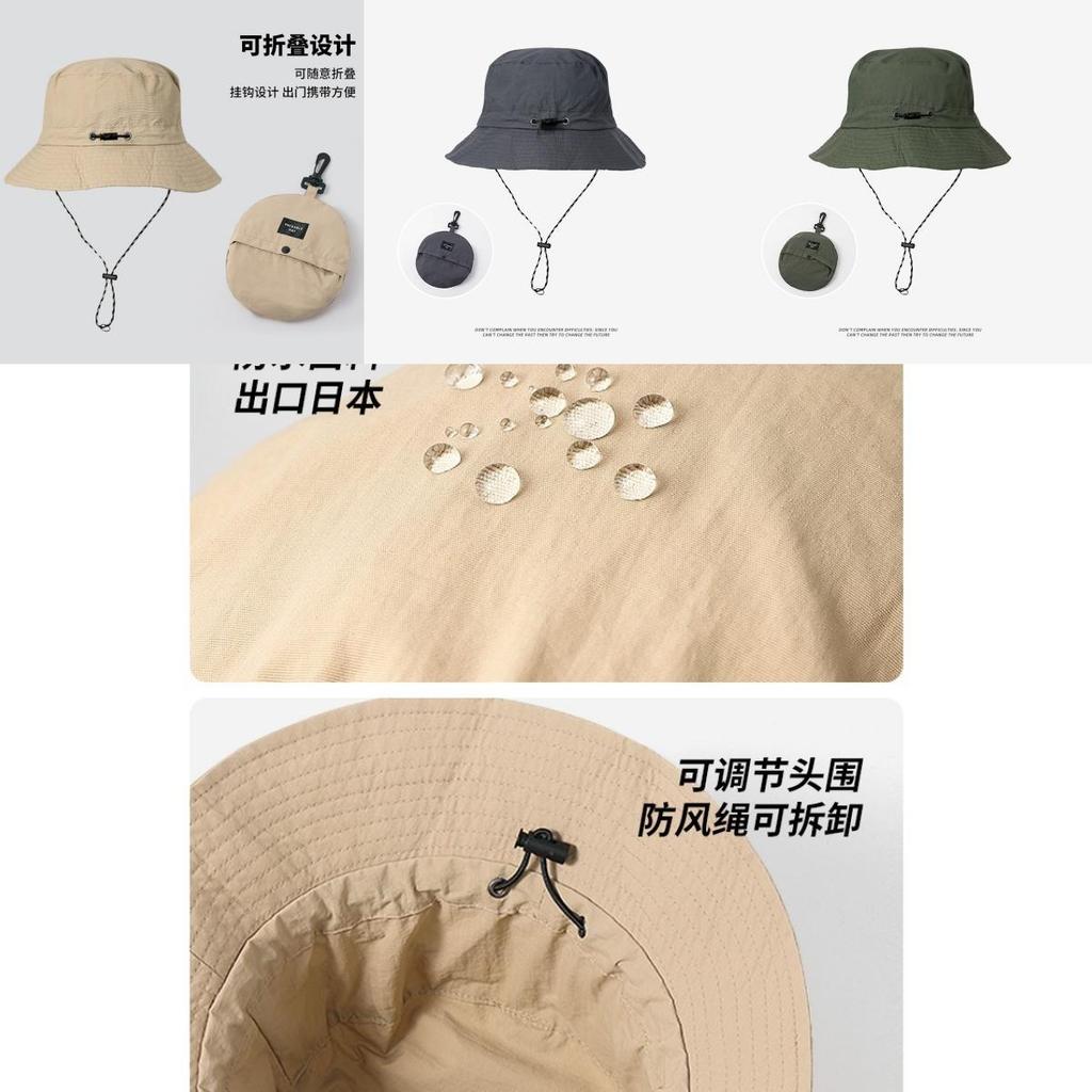 Chapéu de Pescador Impermeável de Secagem Rápida Unissex Para Caminhada e Pesca Proteção Solar