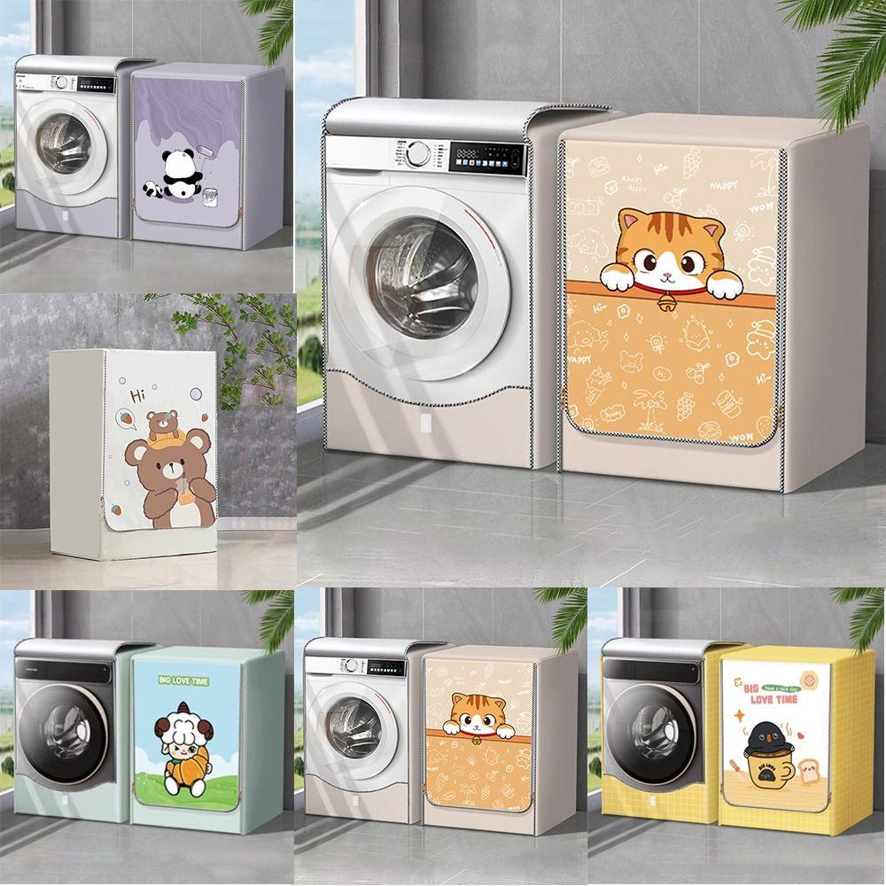 

Oxford Cloth Dustproof Covers Sunscreen Washer Dryer Cover Cover Mesin Basuh for Washing Machine 02