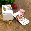 50Pcs Teacher Appreciation Tags with Rope, School Party Decor Gift Labels, Thank You Card Hanging Decorations