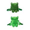 Casual Cartoon Shoulder Bag Cute Green for Frog Crossbody Bag Messenger Bag Plush Bag Handbag for Family Gatherings