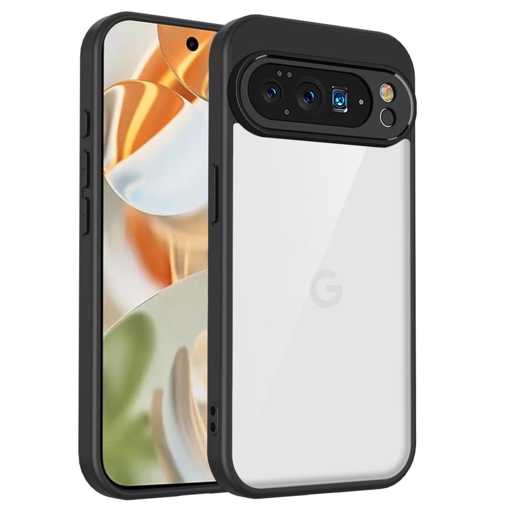 Clear Soft Frame Phone Case for Google Pixel 10 9 Pro XL 9A Shockproof Protective Cover Tranparent Hard Acrylic Back Shell Funda