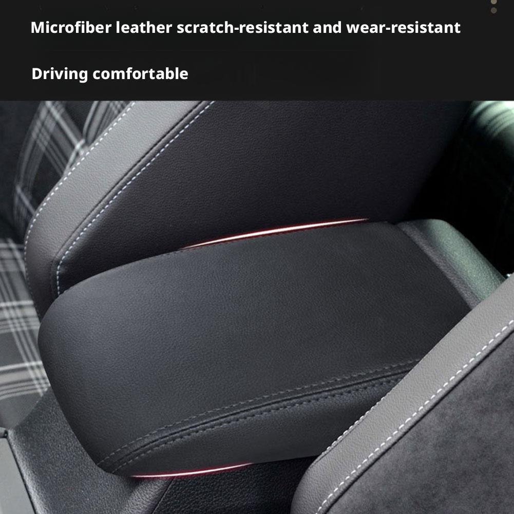 For VW Golf 7 MK7 2012 -2019 Car Armrest Box Protective Leather Cover Elastic Version Central Control Interior Parts