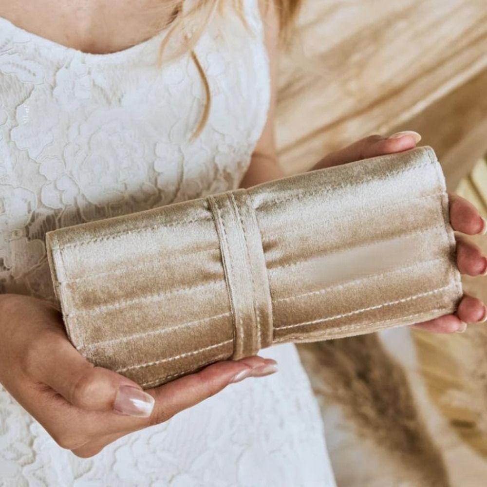 with Buckle Travel Jewelry Bag Foldable Storage Display Pouch Rings Necklaces Earrings Organizer