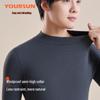 Men's Thickened Cashmere Silk Thermal Base Layer Shirt