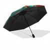 Sloth Floral Theme 8 Bone Hand Automatic Folding Umbrella, Compact and Portable Design, A Perfect Gift for Birthday, Christmas or Business U