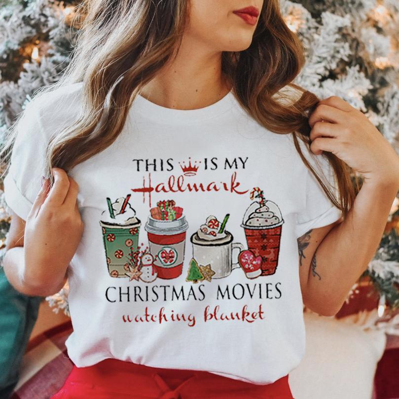 Unisex Graphic Love Cute Short Sleeve Happy Time Winter Merry Christmas Clothing Wear Printed Tops Lady Tees T Shirt Tshirt