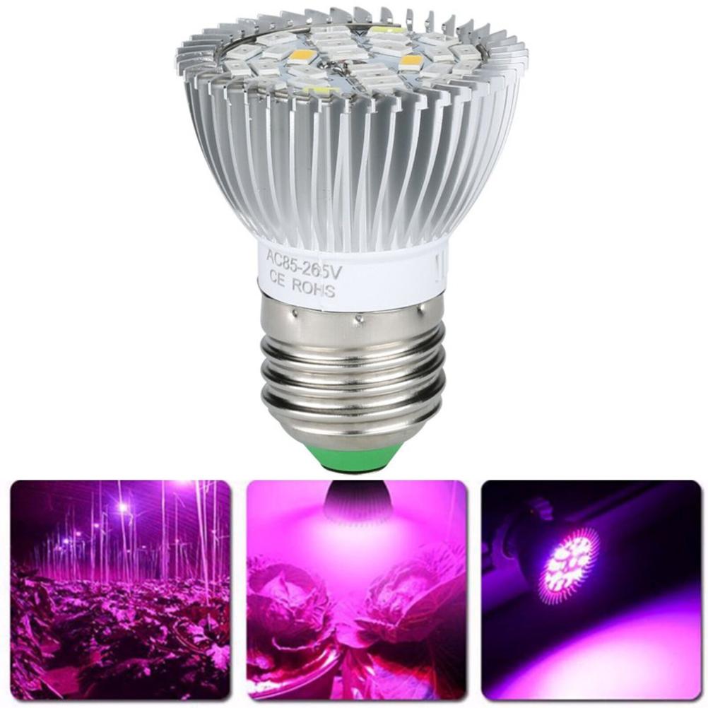 LED Plant Grow Light Bulb E27 Base Grow Light Bulbs Indoor 28W Plants Growing Light Bulb Lamp for