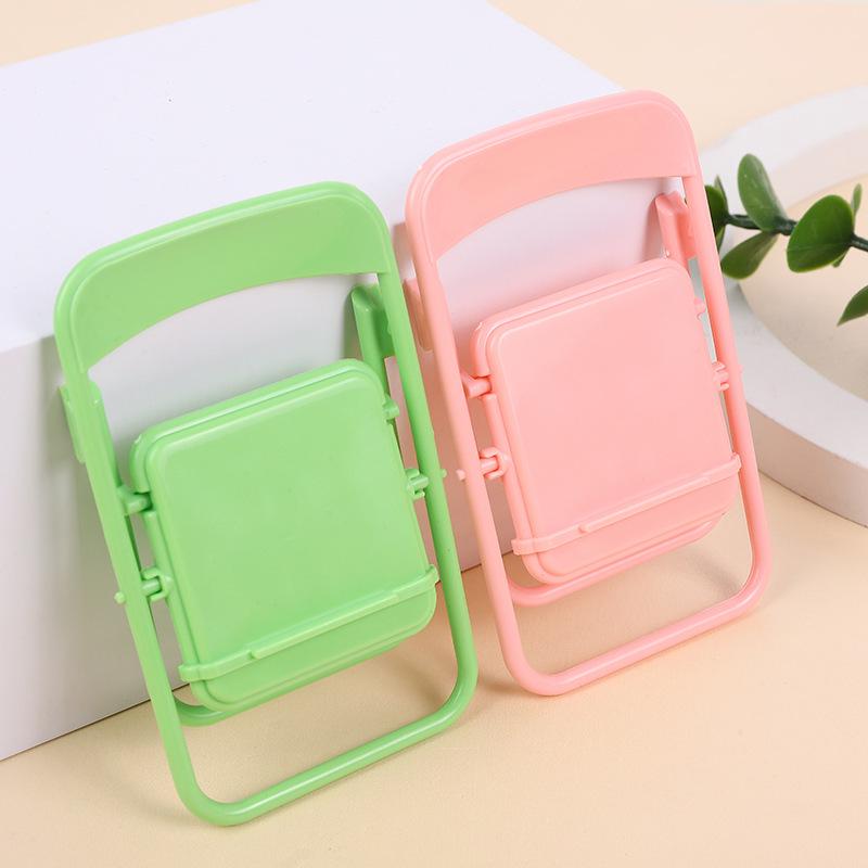 Macaron Creative Folding Desktop Phone Holder - Cute and Portable Chair Stand