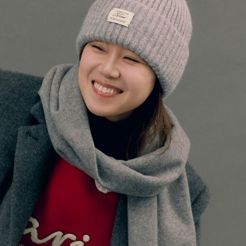 

Шапка бини с классическим логотипом DEPOUND - серая gray