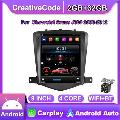 2 Din Car Radio Android Touch Screen For Chevrolet Cruze J300 2008-2012  4 Cores Carplay DSP Gps Navigation Multimedia Player 2+32GB