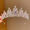 Girls' Crystal Princess Crown - Colorful Headdress for Birthday, Performance, or Photography