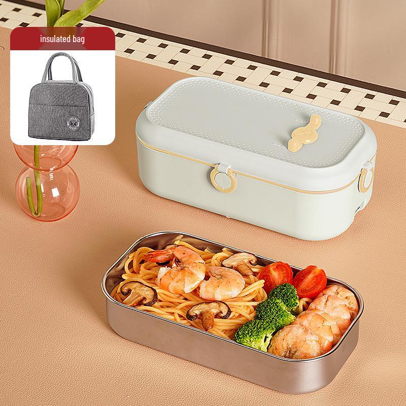 Isolerad elektrisk uppvärmd matlåda för en person