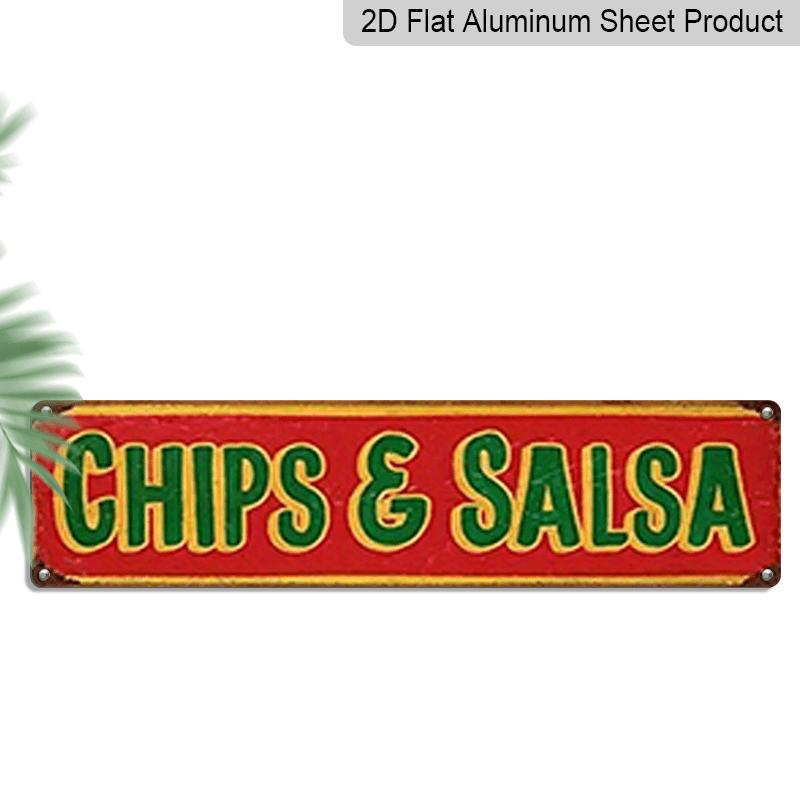 

1pc Vintage Salsa Metal Aluminum Sign 15.7×3.94inch, Rustic Wall Art for Mexican Kitchen Restaurant Porch Garden Bar, Ideal Decor & Gift 15.7×3.94Inch/40*10cm