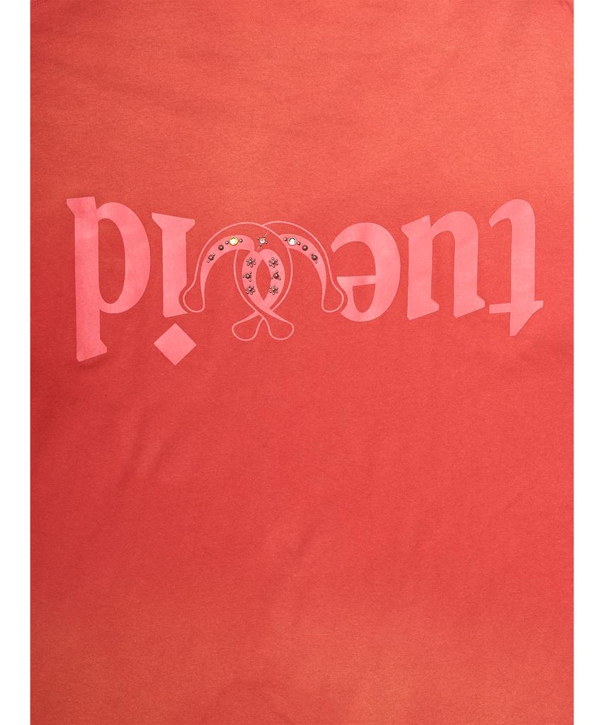 TUEWID Tuewid Midnight Longsleeve T-Shirts In Burnt Red