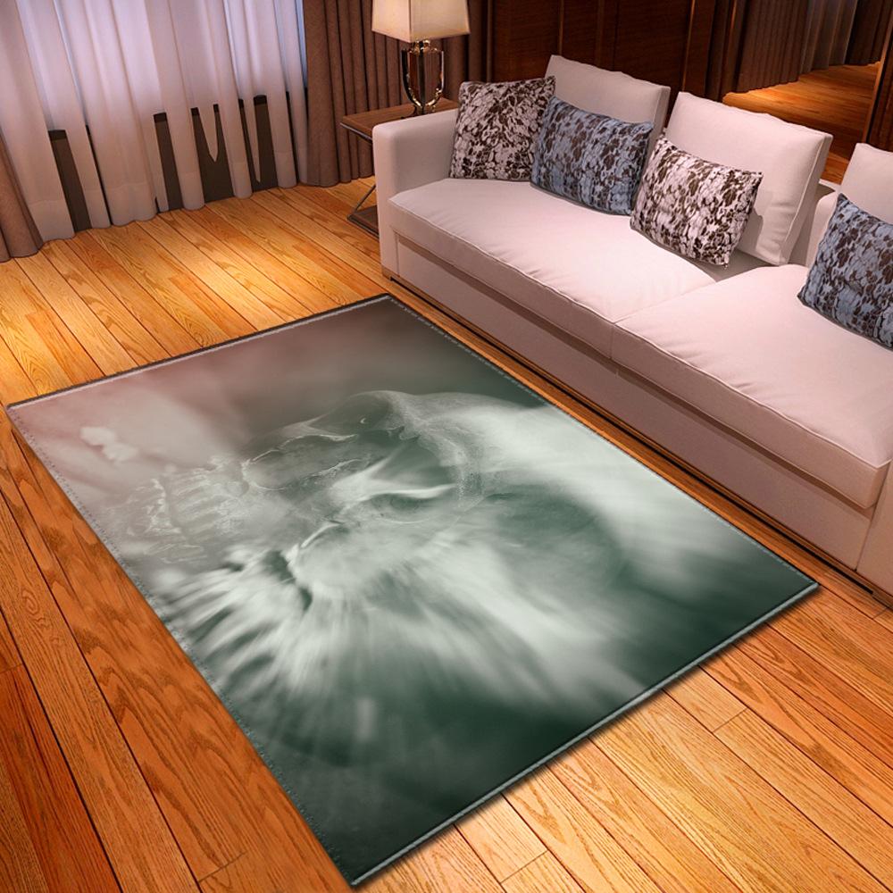 Skull Living Room Floor Mat Bedroom Dining Room Carpet Carpet Doormat