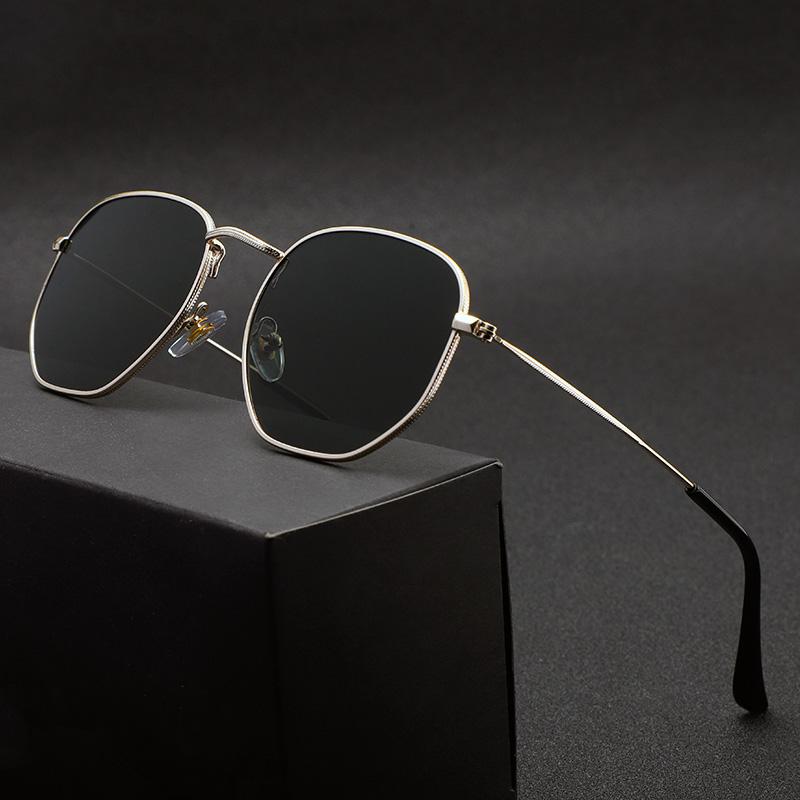 Women Sunglasses New Fashion Multilateral Metal Sun Glasses Men Classic Luxury Brand Design Mirror Eyewear Uv400