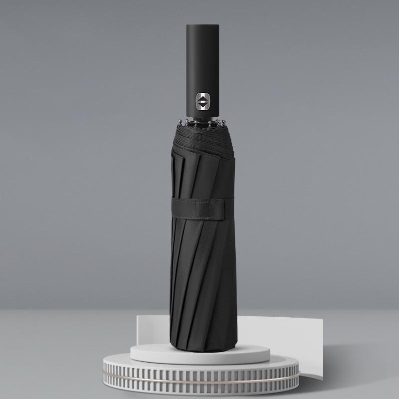 Large double keel Solid Color Automatic Umbrella Light Collapsible Format Outdoor Sunshade UV Protection Automatic Umbrella