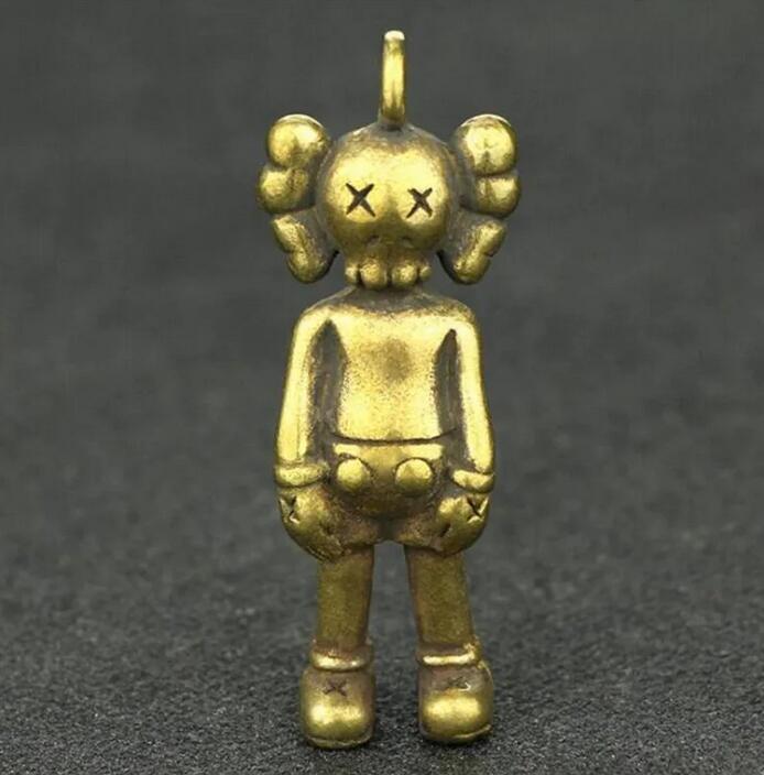 

Коллекция китайской латунной резной цельной куклы, изысканная маленькая статуя