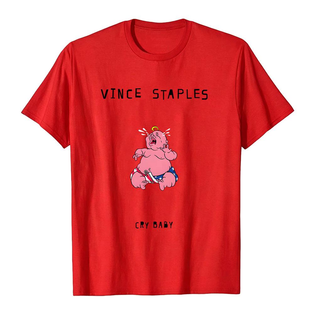 

Cry Baby Vince Staples Graphic T-shirt Printing Tee Short Sleeve Cotton Summer Soft Tshirts Unisex Tops XXL