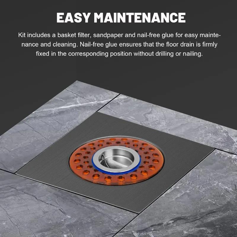 Brass Floor Drain Inner Core Sewer Anti-odor Anti-insect Tool Bathroom Closed Cover Shower Waste Drain Cover Backflow Preventer