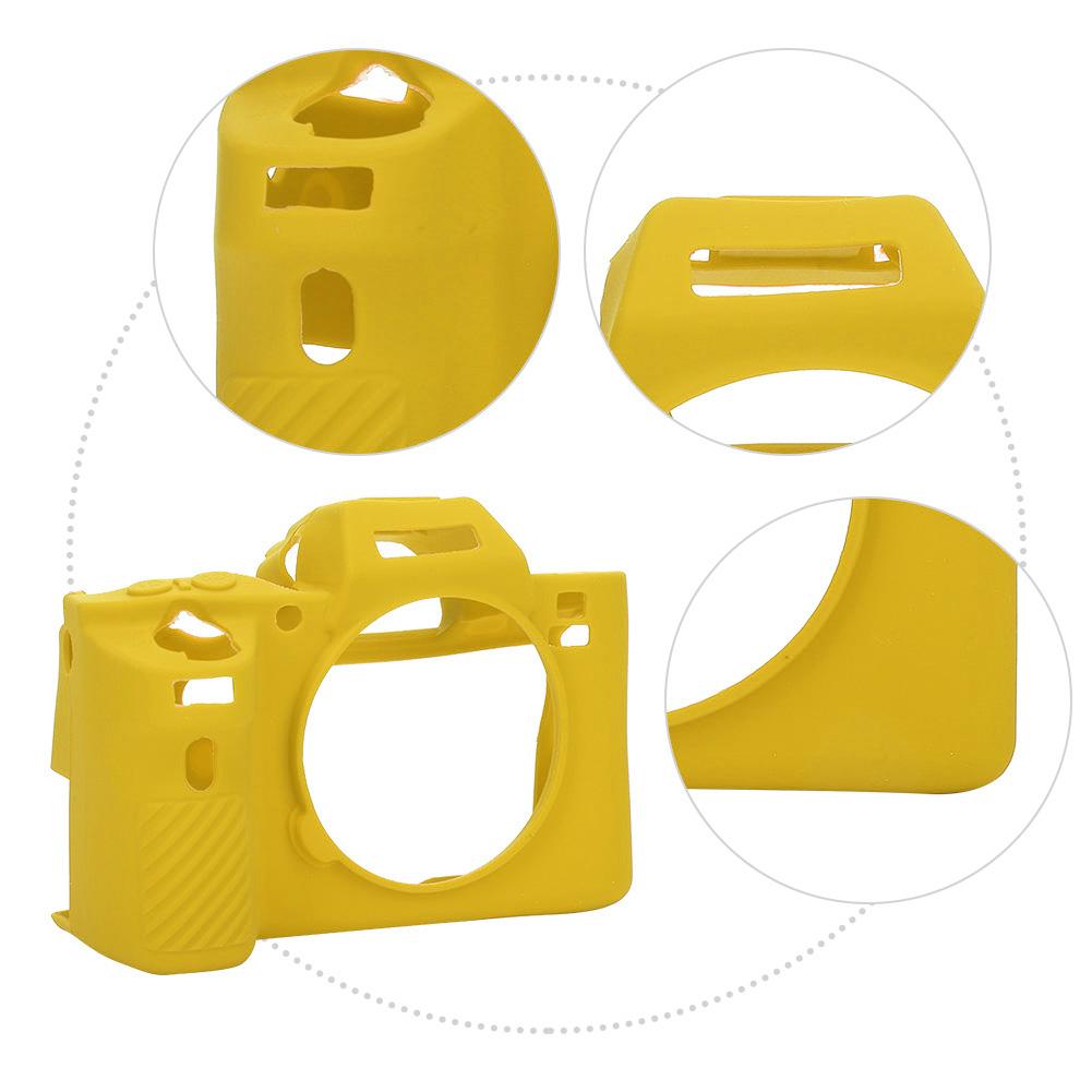 Healthy and Tough Digital Camera Silicone Cover for Sony A72 A7R2  A7S2 Washable ProtectorYellow