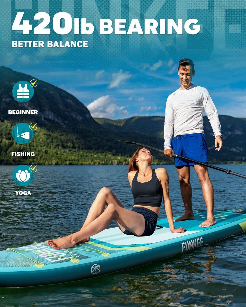 New SUP Inflatable Paddle Board for Surfing & Water Skiing