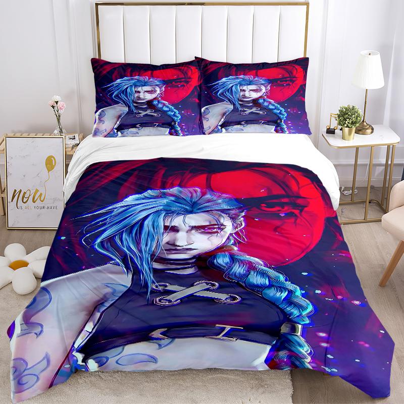 3Pcs Fantasy Cyberpunk Character Bedding Sets For All Sizes New 3D Printed Bed Cover Comforter Duvet Cover Pillowcase Bedroom Decoration