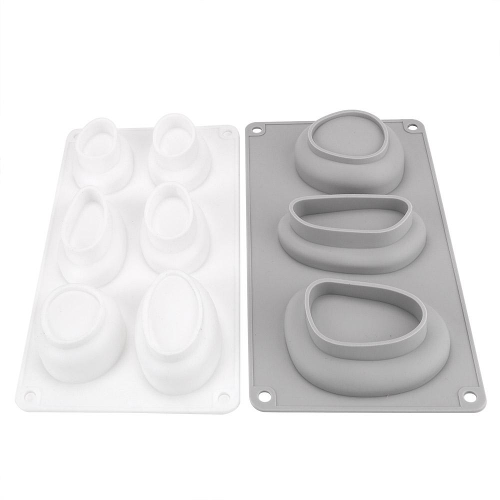 Na omítku Beton Dezert Mousse Pomůcky na zdobení dortů DIY Kulatý tvar kamene Forma na pečení Forma na pečení Silikonová forma na dort