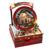 DIY Wooden Dollhouse Casa Miniature Furniture With LED Kit Christmas Cottage Box Doll Houses Assemble Toy for Children Gifts