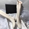 Fashion 2025Square Toe Block Heel Back Zipper Fashion Simple Boots New High-end Fashion Women's Boots for Autumn and Winter