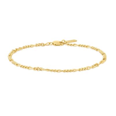 Gold Philia Panzerkette 925 Silber Armband B063-02G